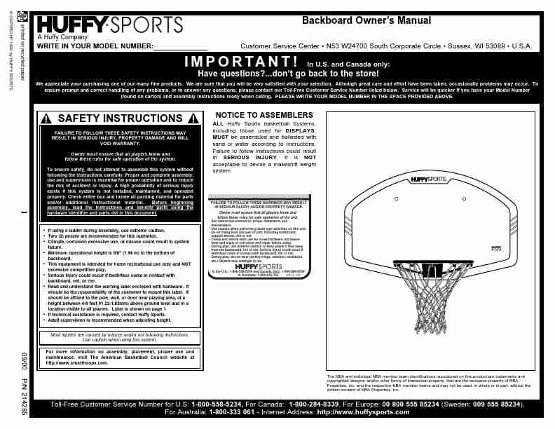 Huffy Fitness Equipment DEP 800-page_pdf